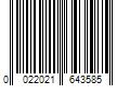 Barcode Image for UPC code 0022021643585