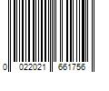 Barcode Image for UPC code 0022021661756