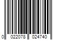 Barcode Image for UPC code 0022078024740