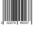 Barcode Image for UPC code 0022078450037