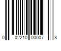 Barcode Image for UPC code 002210000078