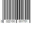 Barcode Image for UPC code 0022100001701