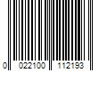 Barcode Image for UPC code 0022100112193