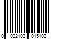 Barcode Image for UPC code 0022102015102