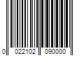 Barcode Image for UPC code 0022102090000