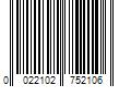 Barcode Image for UPC code 0022102752106