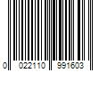 Barcode Image for UPC code 0022110991603