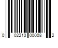 Barcode Image for UPC code 002213000082