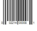 Barcode Image for UPC code 002214000081