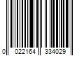 Barcode Image for UPC code 0022164334029