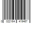 Barcode Image for UPC code 0022164419467