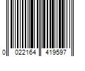 Barcode Image for UPC code 0022164419597