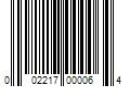 Barcode Image for UPC code 002217000064