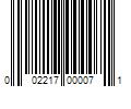 Barcode Image for UPC code 002217000071