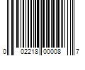 Barcode Image for UPC code 002218000087