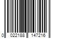 Barcode Image for UPC code 0022188147216