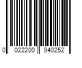 Barcode Image for UPC code 0022200940252