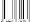 Barcode Image for UPC code 0022211700418