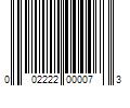 Barcode Image for UPC code 002222000073