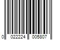 Barcode Image for UPC code 0022224005807