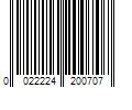 Barcode Image for UPC code 0022224200707