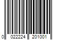 Barcode Image for UPC code 0022224201001