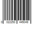 Barcode Image for UPC code 0022253445049