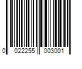 Barcode Image for UPC code 0022255003001