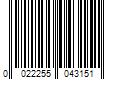 Barcode Image for UPC code 0022255043151