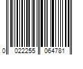 Barcode Image for UPC code 0022255064781