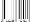 Barcode Image for UPC code 0022255102452