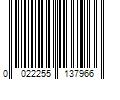 Barcode Image for UPC code 0022255137966