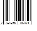 Barcode Image for UPC code 0022255192804