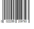 Barcode Image for UPC code 0022255209793