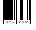 Barcode Image for UPC code 0022255209854