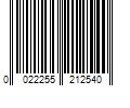 Barcode Image for UPC code 0022255212540