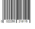 Barcode Image for UPC code 0022255218115