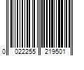 Barcode Image for UPC code 0022255219501