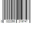 Barcode Image for UPC code 0022255219747