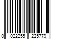 Barcode Image for UPC code 0022255225779