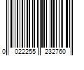 Barcode Image for UPC code 0022255232760