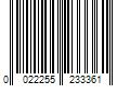 Barcode Image for UPC code 0022255233361