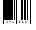 Barcode Image for UPC code 0022255236058