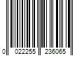 Barcode Image for UPC code 0022255236065