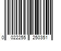 Barcode Image for UPC code 0022255250351