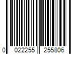 Barcode Image for UPC code 0022255255806