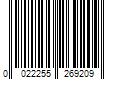 Barcode Image for UPC code 0022255269209