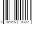 Barcode Image for UPC code 0022255300667