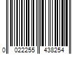 Barcode Image for UPC code 0022255438254