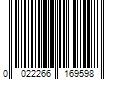 Barcode Image for UPC code 0022266169598